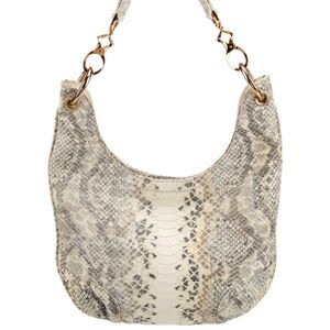 Stuart Weitzman Leather Snakeskin Shoulder Bag
